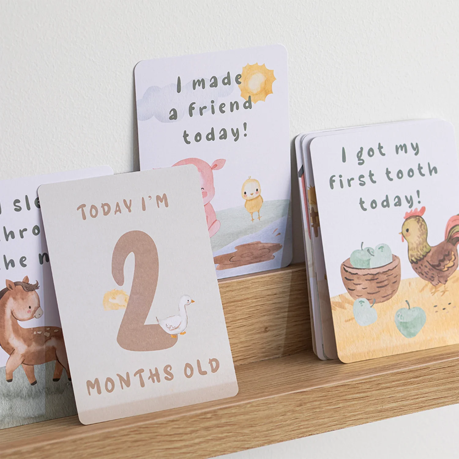 Living Textiles Milestone Cards - Tractor Ride - Image 3