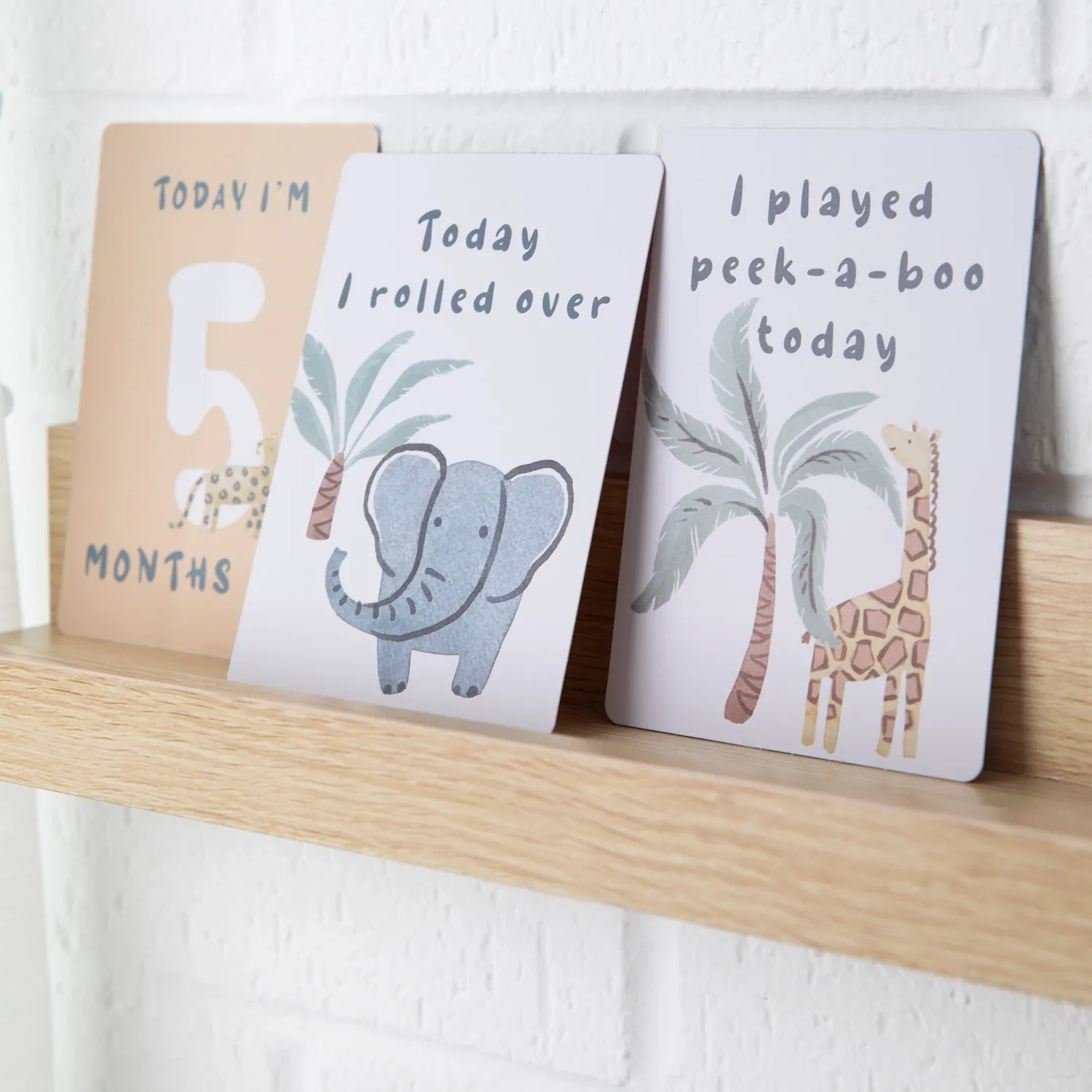 Living Textiles Milestone Cards - Wild Safari - Image 3