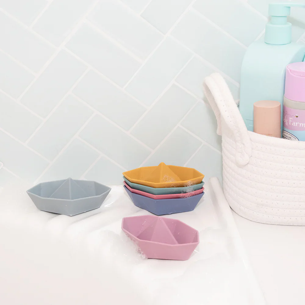 Playground Silicone Origami Bath Boats 6 Pack - Image 3